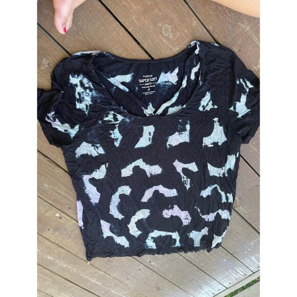 Torrid 3x womens abstract Super Soft top - Picture 1 of 3
